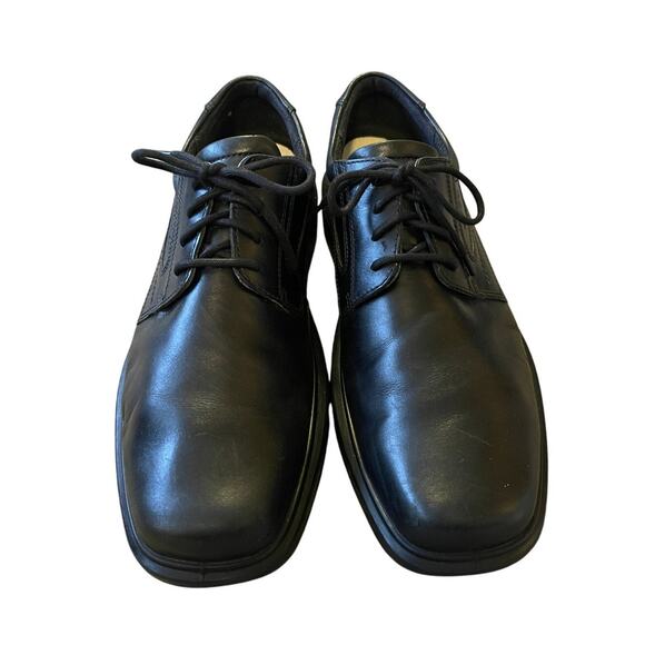 ECCO Men's 10.5 Helsinki Classic Leather Dress Shoes Lace Up Oxfords Black EUC! - Picture 3 of 8
